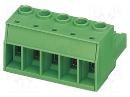 PCB connector, nominal cross section: 16 mm?, color: green,