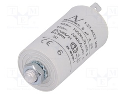 Capacitor: motors, run; 6uF; 420VAC; Ø30x56.5mm; -25÷85°C; ±5%