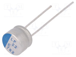 Capacitor: polymer; 22uF; 25VDC; ESR: 50mΩ; PLF; THT; ±20%; -55÷105°C