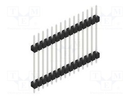 Connector: pin strips; pin header; male; PIN: 15; 2.54mm; THT; 1x15