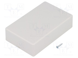 Enclosure: multipurpose; X: 57mm; Y: 90mm; Z: 23mm; ABS; light grey