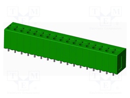 Connector: PCB terminal block; terminal; angled; Plating: tinned