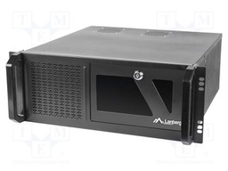 Enclosure: ATX server; Standard: 19"; 4U; black; Z: 117mm; X: 430mm