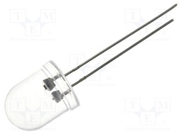 LED; 10mm; red; 1120÷2180mcd; 30°; 4.5÷6V; 20mA; Variant: blinking