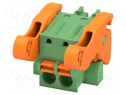 PCB connector, nominal cross section: 1.5 mm2, color: green,