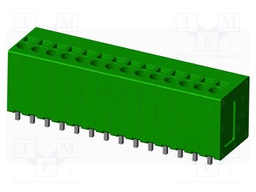 Connector: PCB terminal block; terminal; Plating: tinned; on PCBs