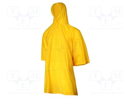 Raincoat; Size: one size; yellow; with a hood; poncho