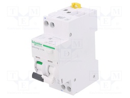 RCBO breaker; Inom: 16A; Ires: 30mA; Max surge current: 250A; DIN