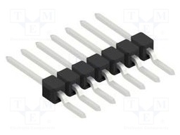 Connector: pin strips; pin header; male; PIN: 7; 2.54mm; SMT; 1x7