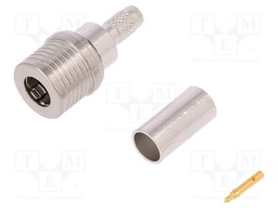 Connector: QLS; plug; straight; 50Ω