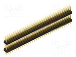 Connector: pin strips; pin header; male; PIN: 66; 2.54mm; THT; 2x33
