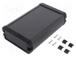 Enclosure: with panel; 50; X: 122mm; Y: 190mm; Z: 47mm; aluminium