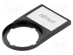 Bezel with description label; RMQ-Titan; 30x50mm