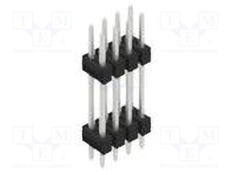 Connector: pin strips; pin header; male; PIN: 8; 2.54mm; THT; 2x4