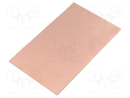 Laminate; FR4; 1.5mm; L: 160mm; W: 100mm; Coating: copper