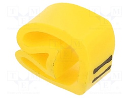 Markers for cables and wires; Label symbol: =; 4÷10mm; PVC; PA