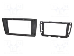 Radio mounting frame; Škoda; 2 DIN; black