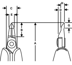 Pliers; oblique,cutting,precision; ESD; 3.2mm