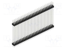 Connector: pin strips; pin header; male; PIN: 56; 2.54mm; THT; 2x28