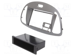 Radio mounting frame; Hyundai; 2 DIN; silver