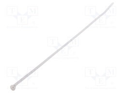 Cable tie; L: 284mm; W: 3.6mm; polyamide; 130N; natural; Ømax: 76mm