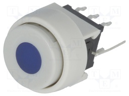 Switch: keypad; Pos: 2; DPDT; 0.1A/30VDC; white; Illumin: LED; blue
