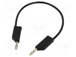 Test lead; 60VDC; 30VAC; 16A; Len: 250mm; black; Material: brass