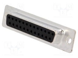 D-Sub; PIN: 25; socket; female; stamped and formed contacts; THT