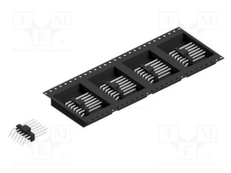 Connector: pin strips; pin header; male; PIN: 12; 2.54mm; SMT; 2x6