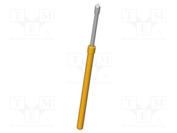 Test needle; Operational spring compression: 8mm; 8A; Ø: 1.3mm