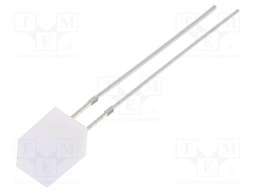 LED; rectangular; 5x5x7mm; bipolar,bicolour; red/yellow; 140°