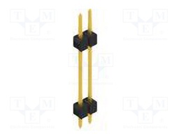 Connector: pin strips; pin header; male; PIN: 2; 2.54mm; THT; 1x2