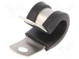 Fixing clamp; ØBundle : 25.4mm; W: 12.7mm; aluminium