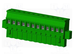 Connector: pluggable terminal block; plug; female; angled 90°