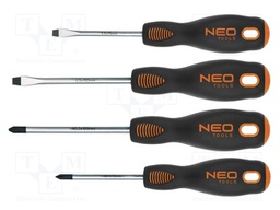 Kit: screwdrivers; Phillips,slot; Size: PH1,PH2,SL 5,SL 6; 4pcs.