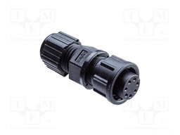 Plug; Connector: circular; size B; female; PIN: 4; w/o contacts
