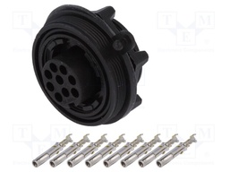 Connector: circular; socket; female; PIN: 9; Buccaneer Standard