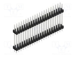 Connector: pin strips; pin header; male; PIN: 42; 2.54mm; THT; 2x21