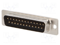 D-Sub; PIN: 25; male; soldering; for cable; gold flash