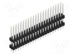 Connector: pin strips; pin header; male; PIN: 42; 2.54mm; THT; 2x21