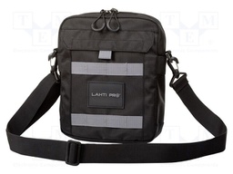 Waist bag; on the shoulder; black; polyester; 290x210x60mm