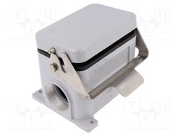 Enclosure: for HDC connectors; C-TYPE; size 104.62; with cover