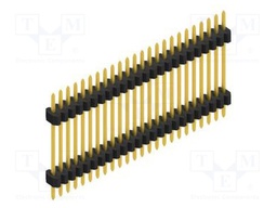 Connector: pin strips; pin header; male; PIN: 24; 1.27mm; THT; 1x24