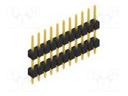 Connector: pin strips; pin header; male; PIN: 11; 2.54mm; THT; 1x11