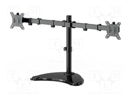 Stand; 8kg; 13÷32"; 75x75mm,100x100mm; plastic,steel; monitor x2