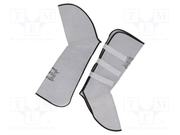 Welding leggings; natural leather; adjustable