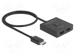 Switch; bidirectional,HDMI 2.1,Ultra High Speed; 0.5m; plastic
