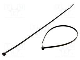 Cable tie; L: 368mm; W: 4.8mm; black; polyamide; Ømax: 102mm