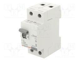 RCD breaker; Inom: 25A; Ires: 30mA; Max surge current: 250A; 400VAC