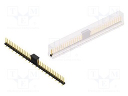 Connector: pin strips; pin header; male; PIN: 36; 2.54mm; SMT; 1x36